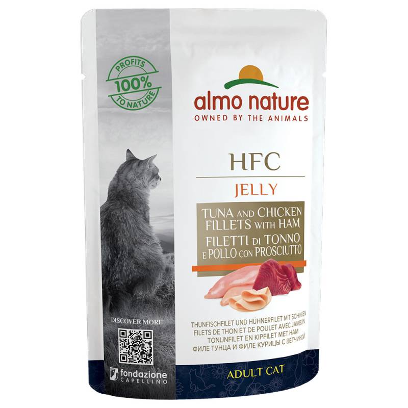 Almo Nature HFC Jelly Pouch 6 x 55 g - Thunfisch, Huhn und Schinken von Almo Nature HFC