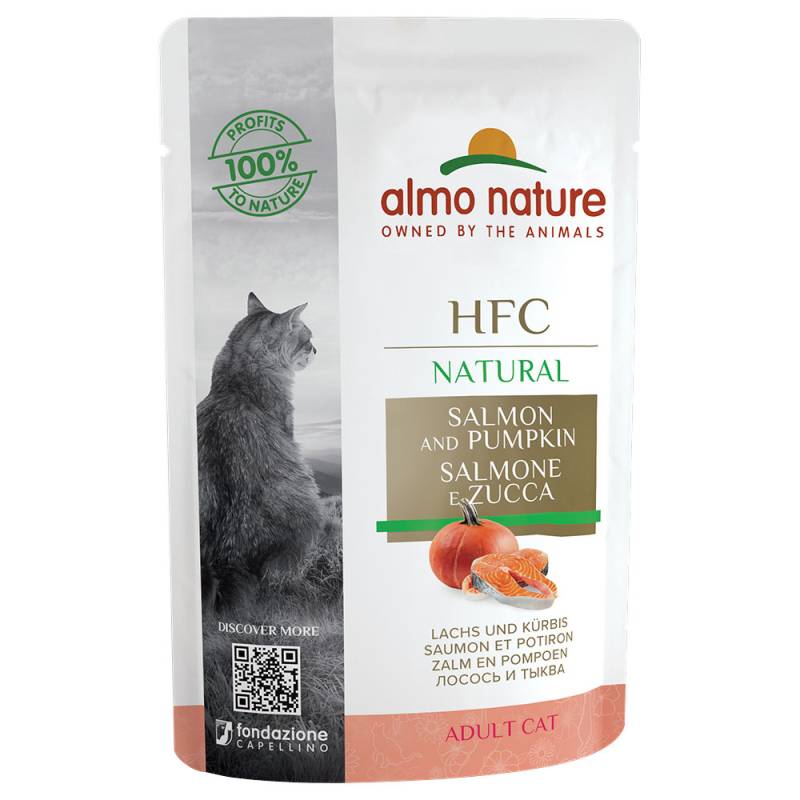 Almo Nature HFC Natural Pouch 6 x 55 g  - Lachs und Kürbis von Almo Nature HFC