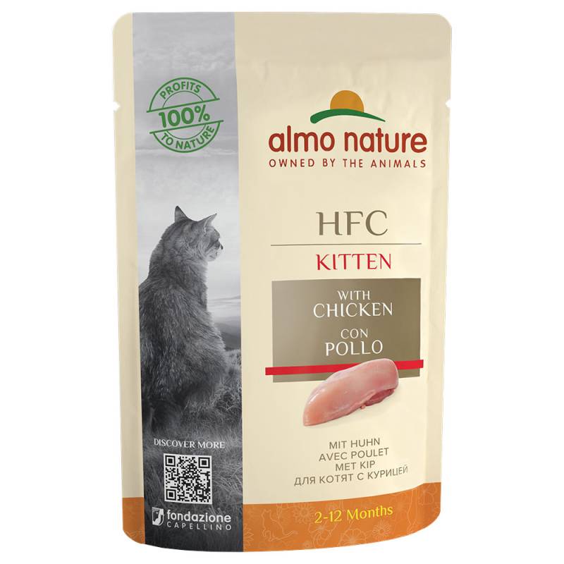 Sparpaket Almo Nature HFC Kitten 24 x 55 g Huhn von Almo Nature HFC