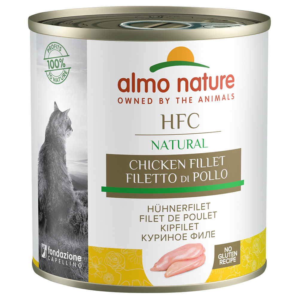 Sparpaket Almo Nature HFC Natural 12 x 280 g -  Mixpaket 1 (Hühnerfilet, Thunfisch & Huhn) von Almo Nature HFC