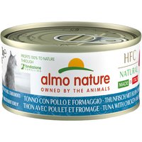 Sparpaket Almo Nature HFC Natural Made in Italy 12 x 70 g - Thunfisch, Huhn und Käse von Almo Nature HFC