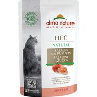 Sparpaket Almo Nature HFC Natural Pouch 12 x 55 g  - Lachs & Kürbis von Almo Nature HFC