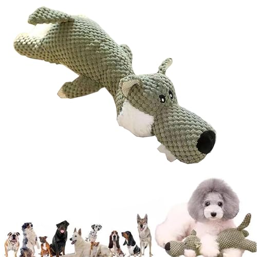 HFLWYWD Hundespielzeug für große aggressive Kauer, unzerstörbares Quietschspielzeug, robust, langlebig, Kauspielzeug für mittelgroße und große Rassen, interaktives Hundespielzeug, um sie zu von HFLWYWD
