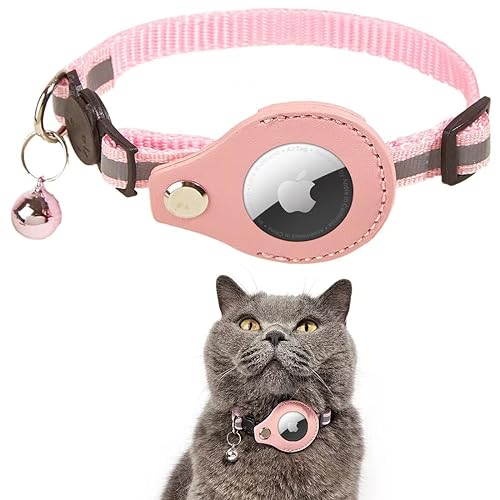 AirTag Katzenhalsband，Airtag Cat Collar,Airtag Halsband Katze,Airtag Katzenhalsband,Leichte Tracker Katzenhalsbänder für Mädchen Jungen Katzen von HFYMXNB