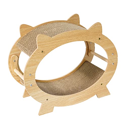 Katzenschaber Lounge TV Form MDF Katzenkratzer Karton 47cm Karton Lounge Bett Katzenkratzhaus für Innen Katzenkratzhaus für Katzen die Krallen schärfen von HGFSGGGREEHY