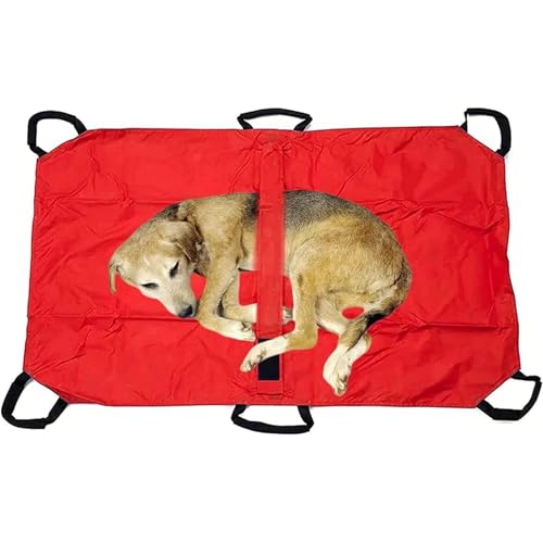 Tragbare Haustiertrage, Transport- Und Reisetrage Für Hunde, Faltbares Nylon 120 X 74 Cm Mit Tragetasche Und Sicherheitsgurt Für Die Medizinische Rettung Von Tieren Bei Verletzungen Und Behinderungen( von HHDOMLTH