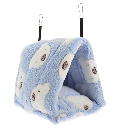 Hedgehog House Hamster Cotton Nest Hamster Nest for Winter Sleeping House Hedgehog Hideout Nest for Pet Hideout for Small Pet hare Guinea Pig Sleeping Bag Rest Bed Chinchilla (Blue 22x21cm) von HHOZsafety