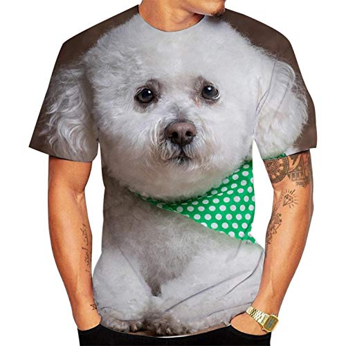 HHSW Tshirts Männer 3D Bequeme Lässige Rundhals-Hundedruck Mit Kurzen Ärmeln-5_4XL von HHSW