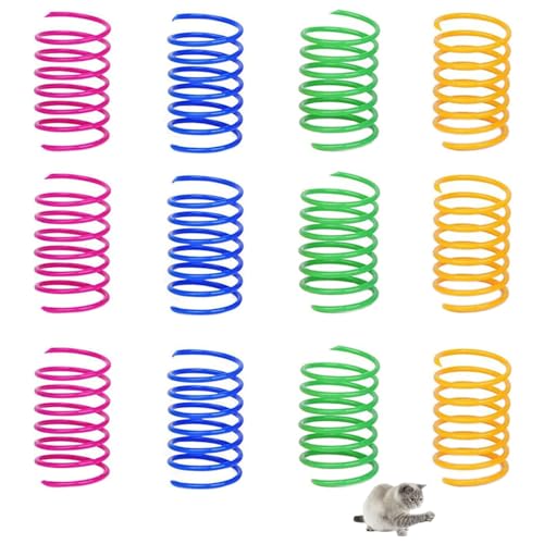 28 Stück Spirale Spielzeug Katzen Spielzeug Katzenspielzeug Cat Spring Spielzeug für Katzen Breit Bunte Spiralfedern Katzenspielzeug Spiralfedern für Katzen Kätzchen Haustiere(zufällige Farbe) von HHZZXCDH