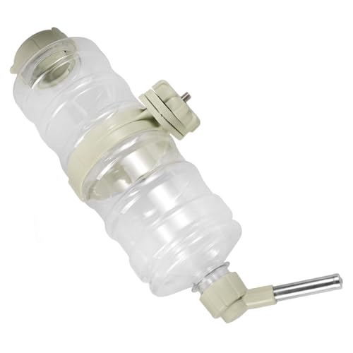 HIAKDOFT Hängender Haustier Wasserspender für Hunde Kleintiere und Kaninchen Auslaufsicher Automatische Trinkflasche für Käfige Einfache Reinigung und Praktischer Haustier Wasserautomat HIAKDOFT Hängender Haustier Wasserspender für Hunde Kleintiere und Kaninchen Auslaufsicher Automatische Trinkflasche für Käfige Einfache Reinigung und Praktischer Haustier Wasserautomat von HIAKDOFT