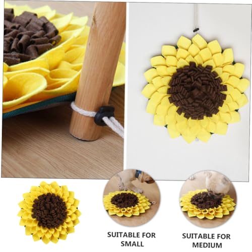 HIAKDOFT Hundeschnüffelmatte Sonnenblumenmuster Robustes Futtertrainingspad Langsames Fressen Fördert Nasenarbeit und Beschäftigung Geeignet für Kleine bis Große Hunde rutschfest und HIAKDOFT Hundeschnüffelmatte Sonnenblumenmuster Robustes Futtertrainingspad Langsames Fressen Fördert Nasenarbeit und Beschäftigung Geeignet für Kleine bis Große Hunde rutschfest und von HIAKDOFT