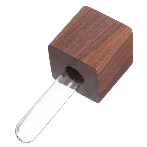 HIAKDOFT Magnetische Vase Vasen Magnetischer Kühlschrank Röhrchen Pflanztopf Holz Wand Pflanztopf Schließfach Magnet Röhrchen Pflanztopf Holz Reagenzglas Blumenvase Küche Magnet Röhrchen von HIAKDOFT