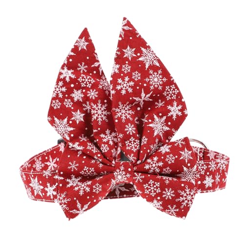 HIAKDOFT Weihnachtliches Haustierhalsband mit Abnehmbarem Schleifendekor Hautfreundliches Baumwollmaterial Verstellbar für Katzen und Kleine Hunde Festliche Party Accessoire HIAKDOFT Weihnachtliches Haustierhalsband mit Abnehmbarem Schleifendekor Hautfreundliches Baumwollmaterial Verstellbar für Katzen und Kleine Hunde Festliche Party Accessoire von HIAKDOFT