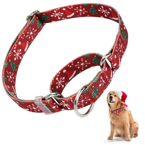 Christmas Martingale Hundehalsband, Trainer, zugelassen, limitiertes Schlupfhalsband für XL-Hunde von HIDAKEAI