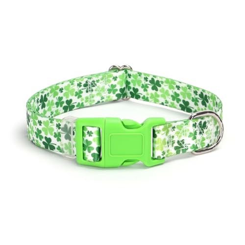 Hundehalsband für XS, S, M, L, XL, XL, St. Patrick's Day, verstellbar, bequem, weich, langlebig, Katzen- oder Hundehalsband (Irish S) von HIDAKEAI