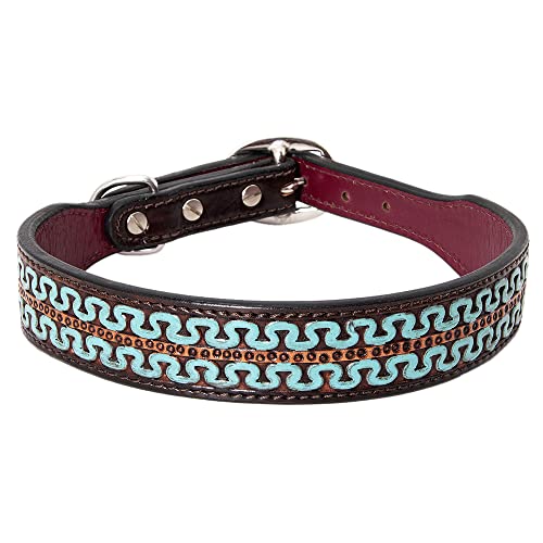 Braun Klein HILASON Starkes Echtleder Hundehalsband Klein | Hundehalsband | Leder Hundehalsband | Handgefertigtes Hundehalsband | Weiches Hundehalsband | Handgearbeitet von HILASON