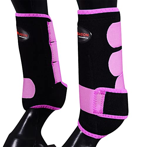 HILASON Small Horse Sportstiefel mit Vorderbeinen, Rosa von HILASON