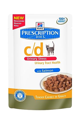 Hill's Pr Diet Feline c/d Ur Stress Salmon 12x85 g pouches von HILL'S PRESCRIPTION DIET