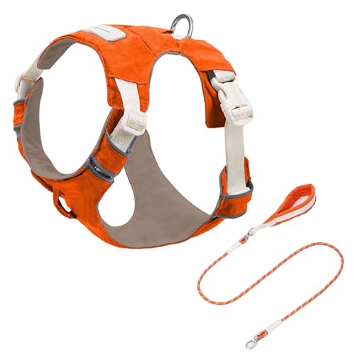 Bequemes Hundegeschirr mit Schnellverschluss-Schnallen, reflektierender Nacht-Brustgurt für Outdoor-Aktivitäten, Haustier-Brustgurt Bequemes Hundegeschirr mit Schnellverschluss-Schnallen, reflektierender Nacht-Brustgurt für Outdoor-Aktivitäten, Haustier-Brustgurt von HINAYOSAN