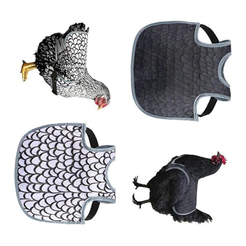 HINAYOSAN 2 Stück Vogel Schutzkleidung Bauernhof Huhn Rückenprotektor 2-teilige wasserdichte Hühner-Sattelschürze für Geflügelzucht HINAYOSAN 2 Stück Vogel Schutzkleidung Bauernhof Huhn Rückenprotektor 2-teilige wasserdichte Hühner-Sattelschürze für Geflügelzucht von HINAYOSAN