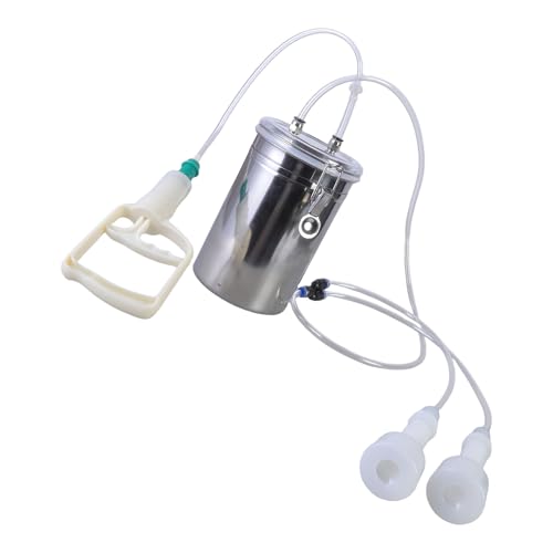 HINAYOSAN Manuelle Melkmaschine aus Edelstahl, einfache Bedienung, Melkgerät für kleine Milchproduktion, Bauernhof-Melkausrüstung HINAYOSAN Manuelle Melkmaschine aus Edelstahl, einfache Bedienung, Melkgerät für kleine Milchproduktion, Bauernhof-Melkausrüstung von HINAYOSAN