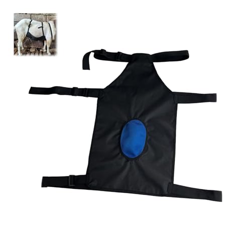 HINAYOSAN Ziegenschutzschürze mit verstellbarem Riemen, Zuchtkontrolle, schwarz/blau, verschleißfest, für Nutztierbekleidung, Tierpaarung, Präventionszubehör HINAYOSAN Ziegenschutzschürze mit verstellbarem Riemen, Zuchtkontrolle, schwarz/blau, verschleißfest, für Nutztierbekleidung, Tierpaarung, Präventionszubehör von HINAYOSAN