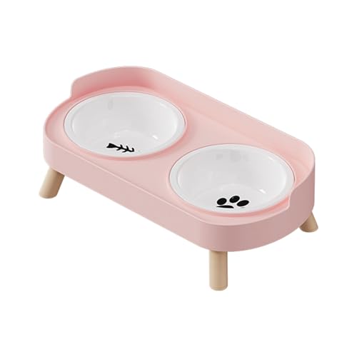 Keramik-Haustiernäpfe, Futter- und Wassernapf, für Hunde und Katzen, kippsicher, für den Heimgebrauch und Wassernapf, Keramik, Doppelnapf für Haustiere Keramik-Haustiernäpfe, Futter- und Wassernapf, für Hunde und Katzen, kippsicher, für den Heimgebrauch und Wassernapf, Keramik, Doppelnapf für Haustiere von HINAYOSAN