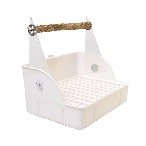 Kleine Vogel-Sitzstange, tragbar, für Papageien, Spielständer für Nymphensittiche, Sittiche, Vogeltraining Kleine Vogel-Sitzstange, tragbar, für Papageien, Spielständer für Nymphensittiche, Sittiche, Vogeltraining von HINAYOSAN