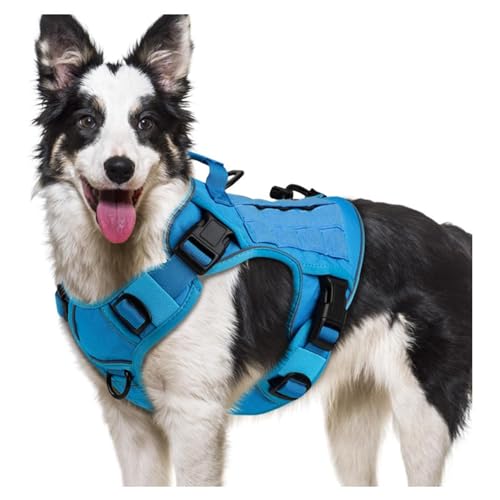 Reflektierendes, ausbruchsicheres Hundegeschirr mit gepolstertem Brustgurt, verstellbare Passform, für M/L Rassen, Outdoor-Training, Spazierengehen, Nylon-Hundegeschirr Reflektierendes, ausbruchsicheres Hundegeschirr mit gepolstertem Brustgurt, verstellbare Passform, für M/L Rassen, Outdoor-Training, Spazierengehen, Nylon-Hundegeschirr von HINAYOSAN