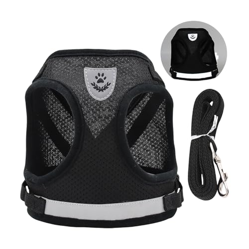 Reflektierendes Hundegeschirr, atmungsaktives Netz, Weste mit Seil für kleine Hunde, sicheres Design, Haustier-Outdoor-Ausrüstung, reisefreundliche Haustierweste Reflektierendes Hundegeschirr, atmungsaktives Netz, Weste mit Seil für kleine Hunde, sicheres Design, Haustier-Outdoor-Ausrüstung, reisefreundliche Haustierweste von HINAYOSAN