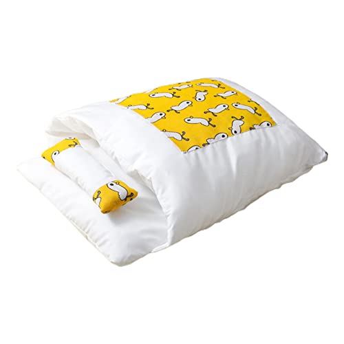 Wärmende Bettmatte, weich, warm, halbgeschlossen, Haustierhöhlentasche, waschbar, Versteck für Katzen und kleine Hunde, Tasche mit Kissen für drinnen und draußen, große Betten Wärmende Bettmatte, weich, warm, halbgeschlossen, Haustierhöhlentasche, waschbar, Versteck für Katzen und kleine Hunde, Tasche mit Kissen für drinnen und draußen, große Betten von HINAYOSAN