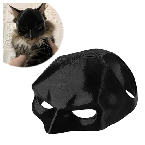 HINNVCL Katze Fledermaus Maske Katze Fledermaus Cosplays Hut Fledermaus Maske für Katze Batcat Halloween Kostüme Halloween Kostüme Zubehör für Katzen 3D Gedruckt Katze Fledermaus Maske Katze Appare von HINNVCL