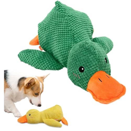 HINNVCL Quack-Quack Duck Hundespielzeug, 2024, langlebig, beruhigende Ente, gelbe gefüllte Ente, Kauspielzeug für Hunde, Indoor-Welpen von HINNVCL