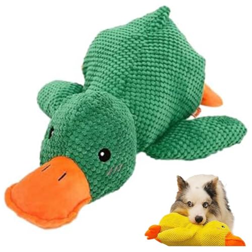 HINNVCL Quack-Quack-Ente Hundespielzeug, langlebig, beruhigende Ente, weiches Plüsch, gelbe gefüllte Ente, Kauspielzeug für Hunde, Indoor-Welpen von HINNVCL