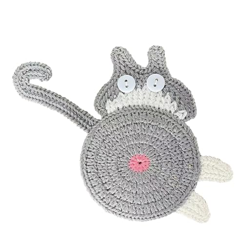 Katzen-Tasse, gestrickte Baumwolle, für Tee, Kaffee, schützt den Tisch, hitzebeständig, Napfunterlage für Katzen von HIOPOIUYT