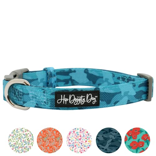 Hip Diggity Dog - Gepolstertes Komfort-Hundehalsband für kleine und große Haustiere – Luxus für Mädchen und Jungen (Camo Seal, L) von HIP DIGGITY DOG