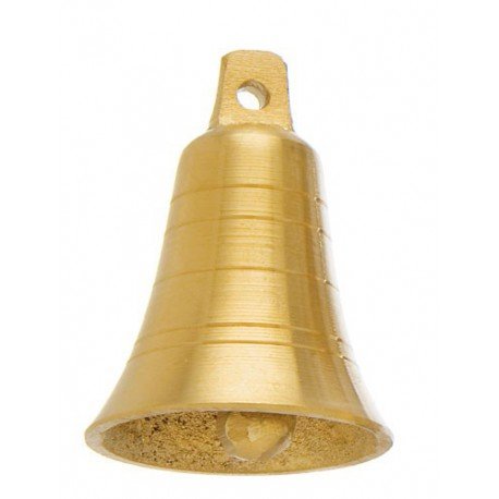 Hispano Hypica - Metallglocke mit hohem Mund. Farbe: Gold, Größe: 04,5 cm von HISPANO HIPICA