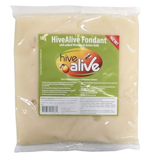 Hive Alive Bienenfutter Zusatz Vitamine und Aminosäuren für Gesundheit, Population und Honigproduktion - Bienenfutterteig für Winter und Frühjahr senkt die Bienensterblichkeit - 6er-Pack von HIVE ALIVE