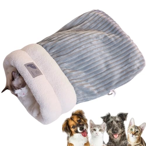 HIVETZ Katzenschlafsack, Katzenschlafsack für Hauskatzen (Blau, M) von HIVETZ