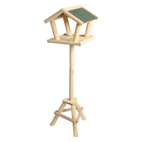 HIXA Vogelhaus - auf Pfosten - stehend - Holz - Vogelfutterhaus - für den Außenbereich - 105cm von HIXA