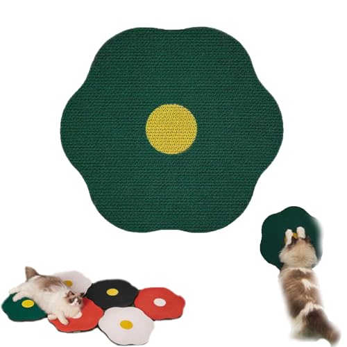 2024new Flower Scratching Pad for Cats on Wall, Flower Scratching Pad for Cats, Wall Scratching Pad for Cats, Cat Wall Scratcher for Indoor (Green) von HItianya