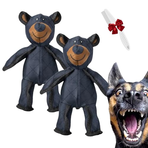 HItianya Unbreakable Bear,Unbreaka Bear Dog 2.0 Dog Toy,Unbreakable Teddy Extreme Bear 2.0 Dog Toys,Interactive Dog Toys Will Squeak,Anxiety Relief Toys for Dogs (2pcs) von HItianya