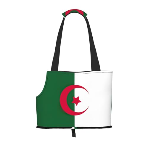 Hundetasche mit Flagge von Algerien, bedruckt, für kleine Hunde, Katzen und Kaninchen von HJLUUFT