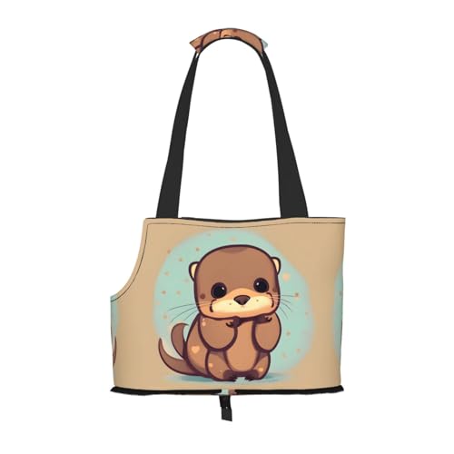 Hundetasche mit niedlichem Otter-Motiv, für kleine Hunde, Katzen und Kaninchen von HJLUUFT