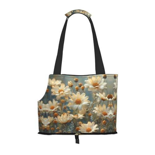 Hundetasche mit wachsendem Gänseblümchen-Aufdruck, für kleine Hunde, Katzen und Kaninchen von HJLUUFT