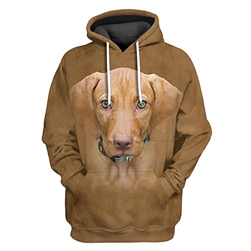 Hunde-Druck Männer Hoodies Haustier Tier Hoodie Langarm Tasche Swearshirts Männer Kleidung Harajuku Streetwear, Kapuzenpullover 1, XL von HKGHVJK