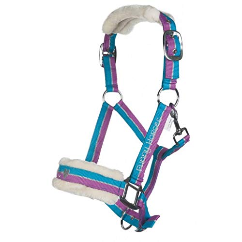 Funny Horses® Funny Horses Halfter & Stricke 11233 violett/Aqua/Silber Pony von HKM