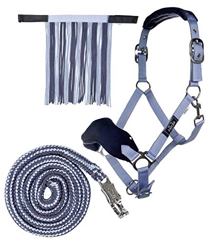 HKM 10734 Halfterset, Halfter Fliegenfransen Strick 180cm Panikhaken, Pony VB WB HKM 10734 Halfterset, Halfter Fliegenfransen Strick 180cm Panikhaken, Pony VB WB von HKM