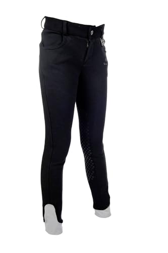 HKM 12701 Longiergurt Canvas, Fester Doppelgriff Longierbedarf Navy/Sky Blus WB, Warmblut von HKM