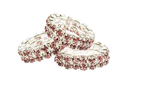 HKM 4000315724826 Mähnengummis -Crystal-3800 Rosa5er Set von HKM